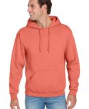 996M JERZEES NuBlend Hooded Pullover Sweatshirt in Sunset coral