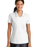 354067 Nike Golf Ladies Dri FIT Micro Pique Polo  White