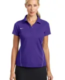 Nike Golf Ladies Dri FIT Sport Swoosh Pique Polo 4 Court Purp/Wht