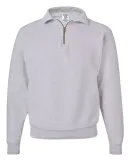 JERZEES SUPER SWEATS 1/4 Zip Sweatshirt with Cadet Ash