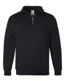 JERZEES SUPER SWEATS 1/4 Zip Sweatshirt with Cadet Black