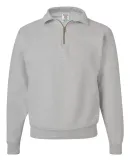 JERZEES SUPER SWEATS 1/4 Zip Sweatshirt with Cadet Oxford