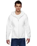 JERZEES 4999 Super Sweats Full Zip Hooded Sweatshi White