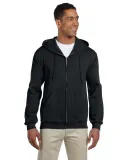 JERZEES 4999 Super Sweats Full Zip Hooded Sweatshi Black