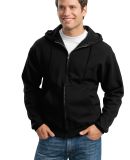 JERZEES 4999 Super Sweats Full Zip Hooded Sweatshi in Black