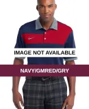 Nike Golf Dri FIT Sport Colorblock Polo 527806 Navy/GmRed/Gry