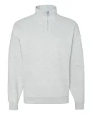 JERZEES 995 Adult New Blend Zip Cadet Collar Sweat Ash