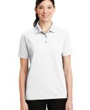 CornerStone Ladies Industrial Pocketless Pique Pol in White
