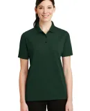 CornerStone Ladies Industrial Pocketless Pique Pol Dark Green