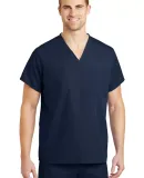 CornerStone Reversible V Neck Scrub Top CS501 Navy