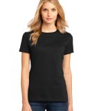 District Made 153 Ladies Perfect Weight Crew Tee D in Jet black