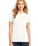 District Made 153 Ladies Perfect Weight Crew Tee D in Bright white