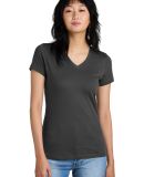 District Made DM1170L Ladies Perfect Weight V Neck in Charcoal