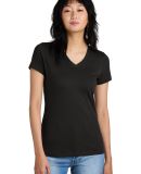 District Made DM1170L Ladies Perfect Weight V Neck in Jet black