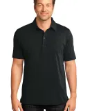 District Made 153 Mens Slub Polo DM350 Black