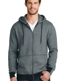 District Made 153 Mens Mini Stripe Full Zip Hoodie New Navy/White