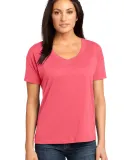 District Made 153 Ladies Modal Blend Relaxed V Nec Coral