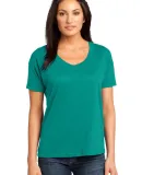 District Made 153 Ladies Modal Blend Relaxed V Nec Jade