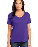 District Made 153 Ladies Modal Blend Relaxed V Nec Purple