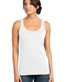 District Made 153 Ladies Modal Blend Tank DM481 White