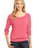 District Made 482 Ladies Modal Blend 3/4 Sleeve Ra Coral