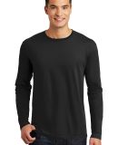 District Made 153 Mens Perfect Weight Long Sleeve  in Jet black