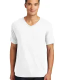 District Made 153 Mens Perfect Weight V Neck Tee D Bright White