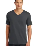District Made 153 Mens Perfect Weight V Neck Tee D Charcoal