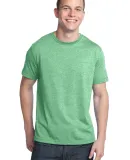 District Young Mens Tri Blend Crew Neck Tee DT142 Green Hthr