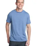 District Young Mens Tri Blend Crew Neck Tee DT142 Maritime Hthr