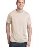 District Young Mens Tri Blend Crew Neck Tee DT142 Natural Heathr