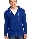 District Young Mens Core Fleece Full Zip Hoodie DT in Deep royal