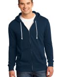 District Young Mens Core Fleece Full Zip Hoodie DT in New navy