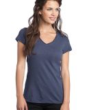 District Juniors Slub V Neck T Shirts DT240 in Deep sea blue