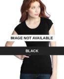 District Juniors CottonSpandex Banded Raglan DT248 Black