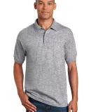 Gildan 8900 Ultra Blend Sport Shirt with Pocket in Sport grey