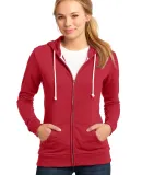 District Juniors Core Fleece Full Zip Hoodie DT290 New Red