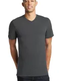 District Young Mens Concert V Neck Tee DT5500 Charcoal