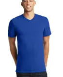 District Young Mens Concert V Neck Tee DT5500 Deep Royal