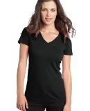 District Juniors Concert V Neck Tee DT5501 Black