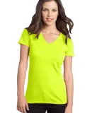 District Juniors Concert V Neck Tee DT5501 Neon Yellow