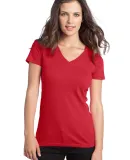 District Juniors Concert V Neck Tee DT5501 New Red