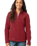 Eddie Bauer Ladies Full Zip Fleece Jacket EB201 Red Rhubarb