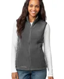 Eddie Bauer Ladies Fleece Vest EB205 Grey Steel