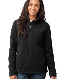 Eddie Bauer Ladies Wind Resistant Full Zip Fleece  in Black