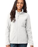 Eddie Bauer Ladies Wind Resistant Full Zip Fleece  in Off white