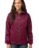 Eddie Bauer Ladies Packable Wind Jacket EB501 Black Cherry