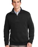 Port Authority Flatback Rib 14 Zip Pullover F220 in Black