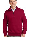 Port Authority Flatback Rib 14 Zip Pullover F220 in True red