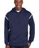 Sport Tek Tech Fleece Hooded Sweatshirt F246 in True navy/wht